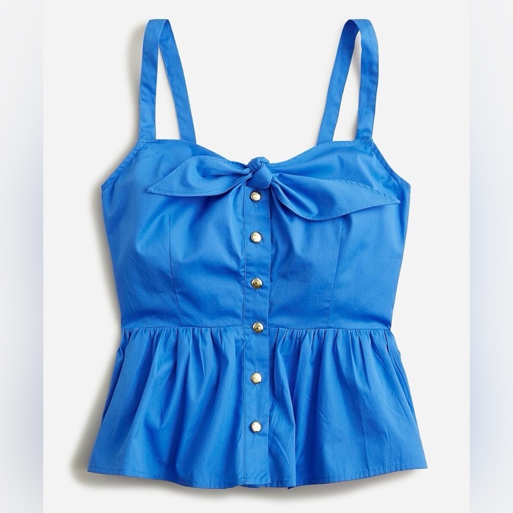 🦋J. Crew Tie-front Peplum Tank